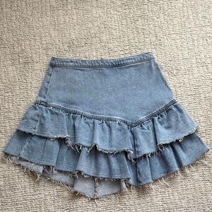 Hollister Light Blue Denim Skirt